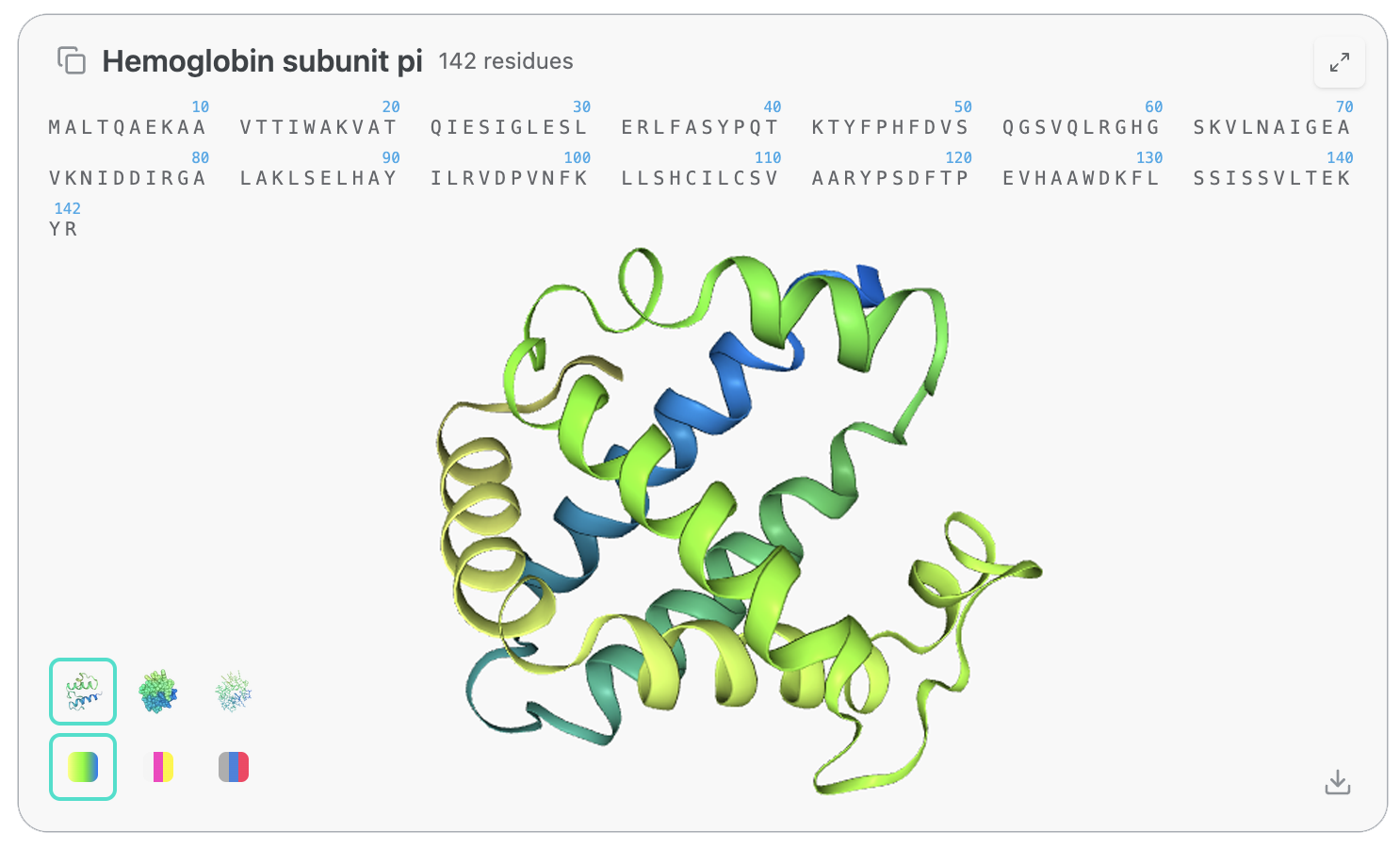 visualize hemoglobin
